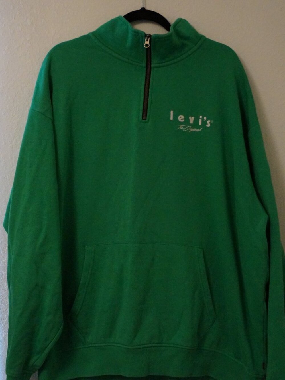 Men's Levi's 1/4 Pullover Fleece Sweatshirt XXL
